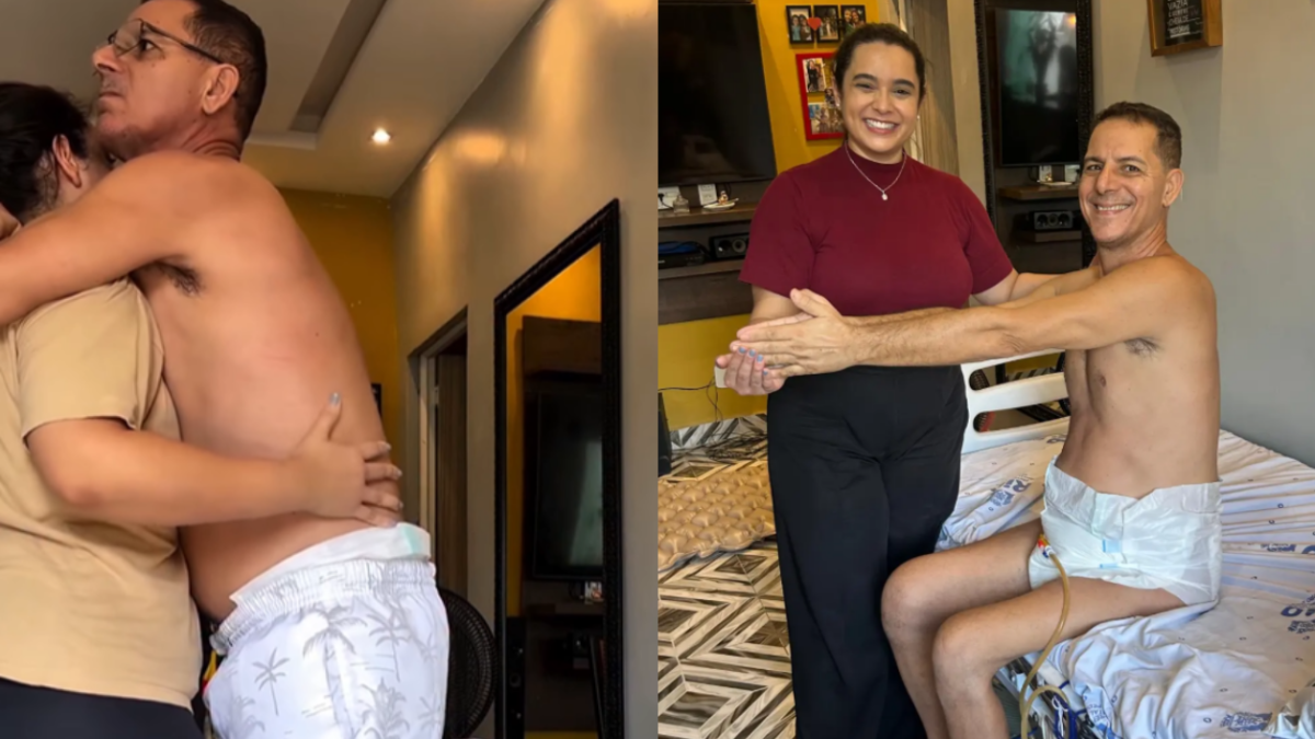 Motorista que ficou paraplégico após queda volta a ficar em pé em estudo experimental no Rio de Janeiro