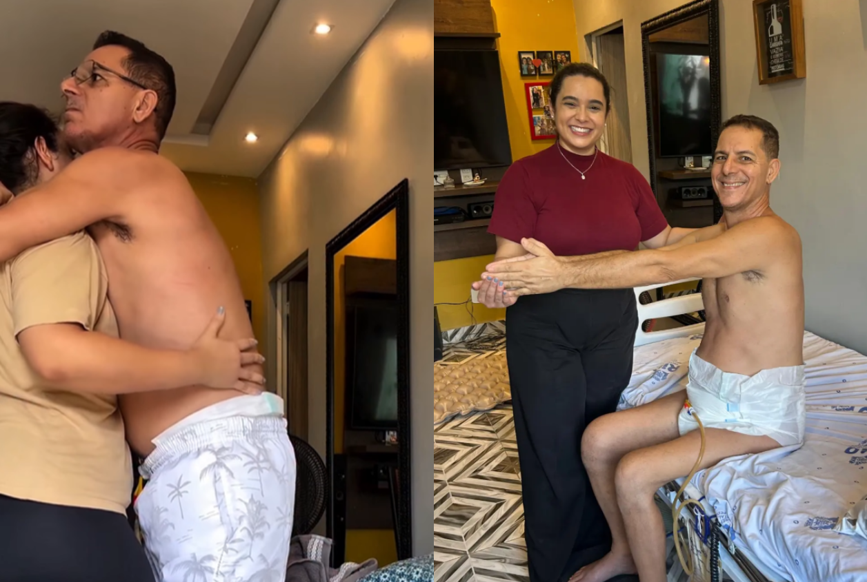 Motorista que ficou paraplégico após queda volta a ficar em pé em estudo experimental no Rio de Janeiro