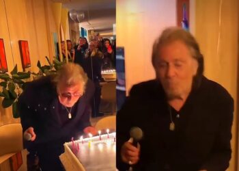 Al Pacino celebra 86 anos com festa animada, dança e bolo especial