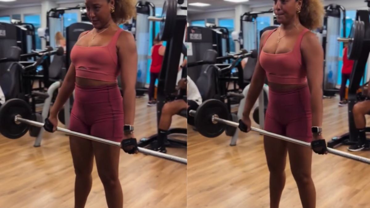 Sheron Menezzes elege look 'all pink' para retorno aos treinos e faz desabafo: "Voltar dói tanto"