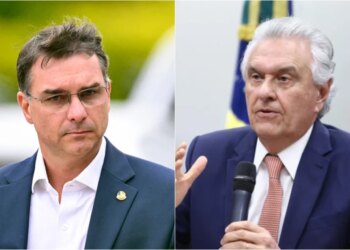 Sem propostas por ora, Flávio Bolsonaro e Ronaldo Caiado se apoiam em anistia aos golpistas