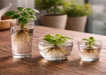 Aprenda truque com copo d'água para ter ervas sempre frescas em casa