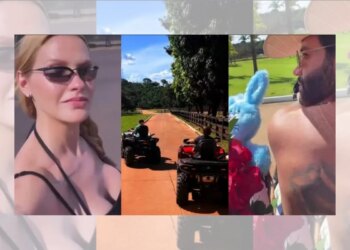 Páscoa de luxo: filhos de Gusttavo Lima curtem caça aos ovos de buggy