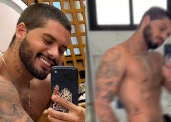 Zé Felipe atiça fãs ao surgir sem camisa: “Acordei”