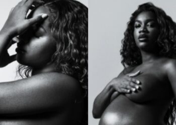 De topless, Iza comemora o Dia das Mães e relembra gravidez