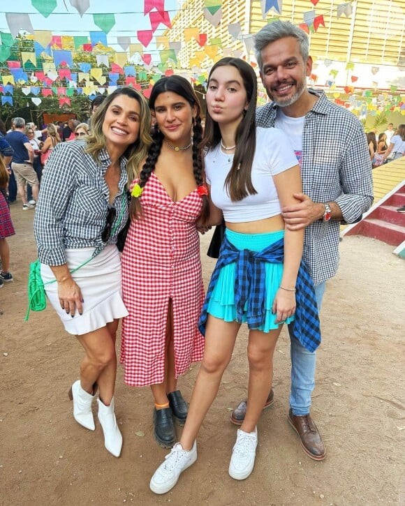 Filha de Flávia Alessandra faz declaração no aniversário de Otaviano Costa
