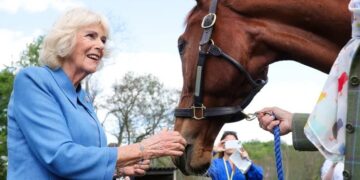 Rainha Camilla encerra agenda nos EUA com visita especial a cavalos na Virgínia