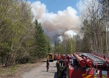 Queda de drone provoca grande incêndio florestal na área de exclusão de Chernobyl