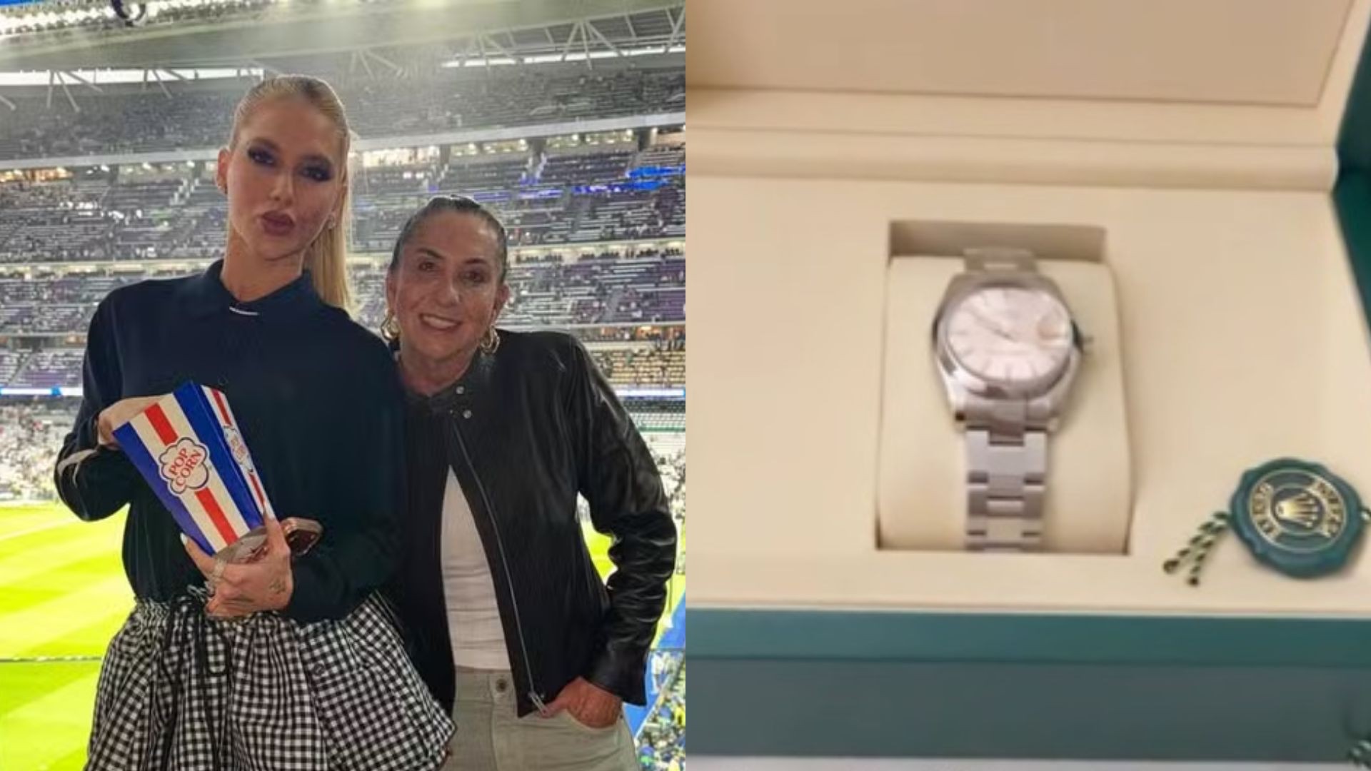Virginia Fonseca presenteia Margareth Serrão com relógio de luxo