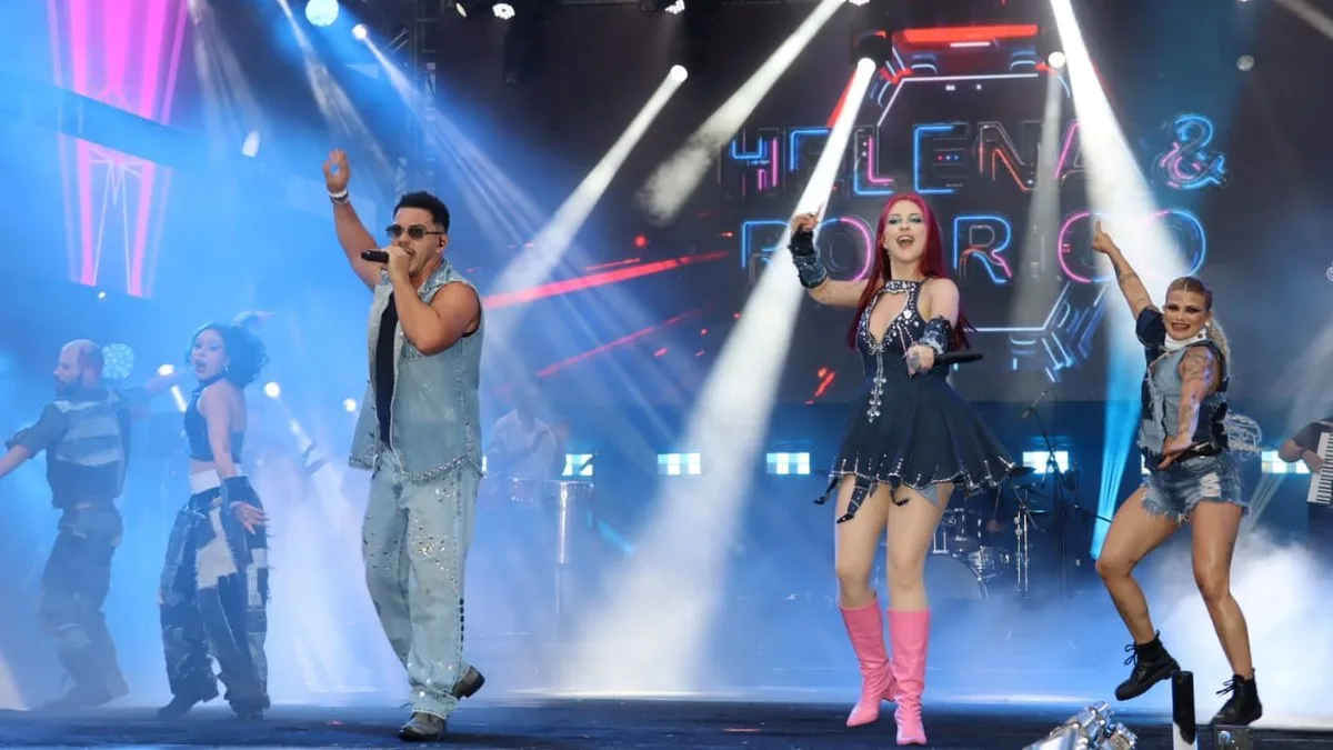 Helena & Rodrigo sobem ao palco