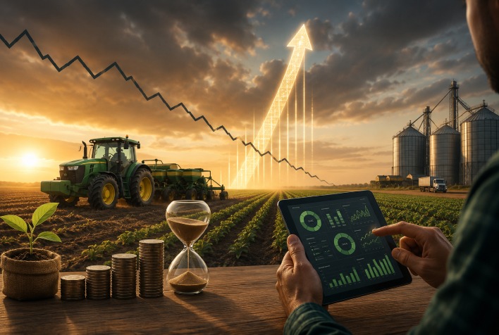 Agro prioriza eficiência e retorno rápido diante de juros altos e incertezas