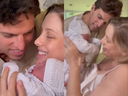 Amaury Nunes e Gabriela Buraick anunciam com emoção o nascimento do primeiro filho