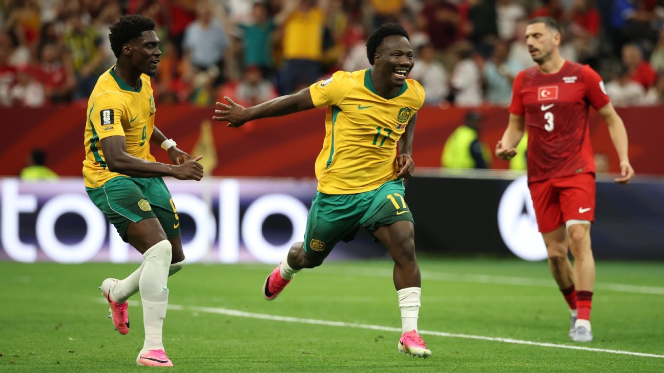 Austrália vence Turquia por 2 a 0 e inicia bem na Copa do Mundo em Vancouver