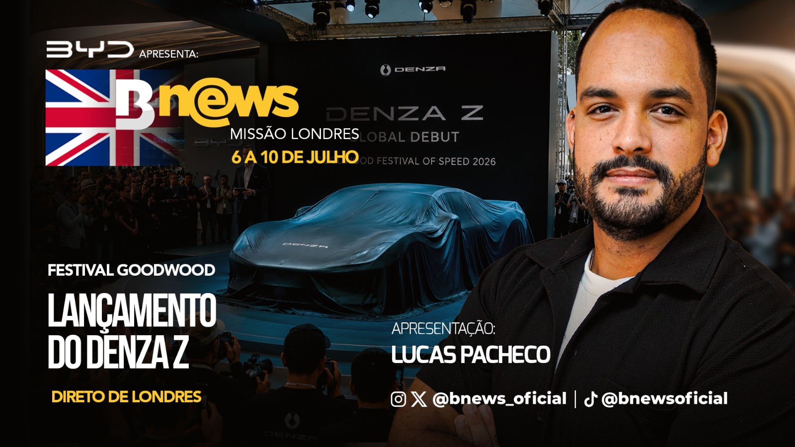 BNews cobre Festival de Velocidade de Goodwood com Lucas Pacheco na Inglaterra