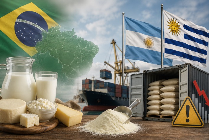 Brasil aumenta importações de lácteos e alerta para dependência da Argentina e Uruguai