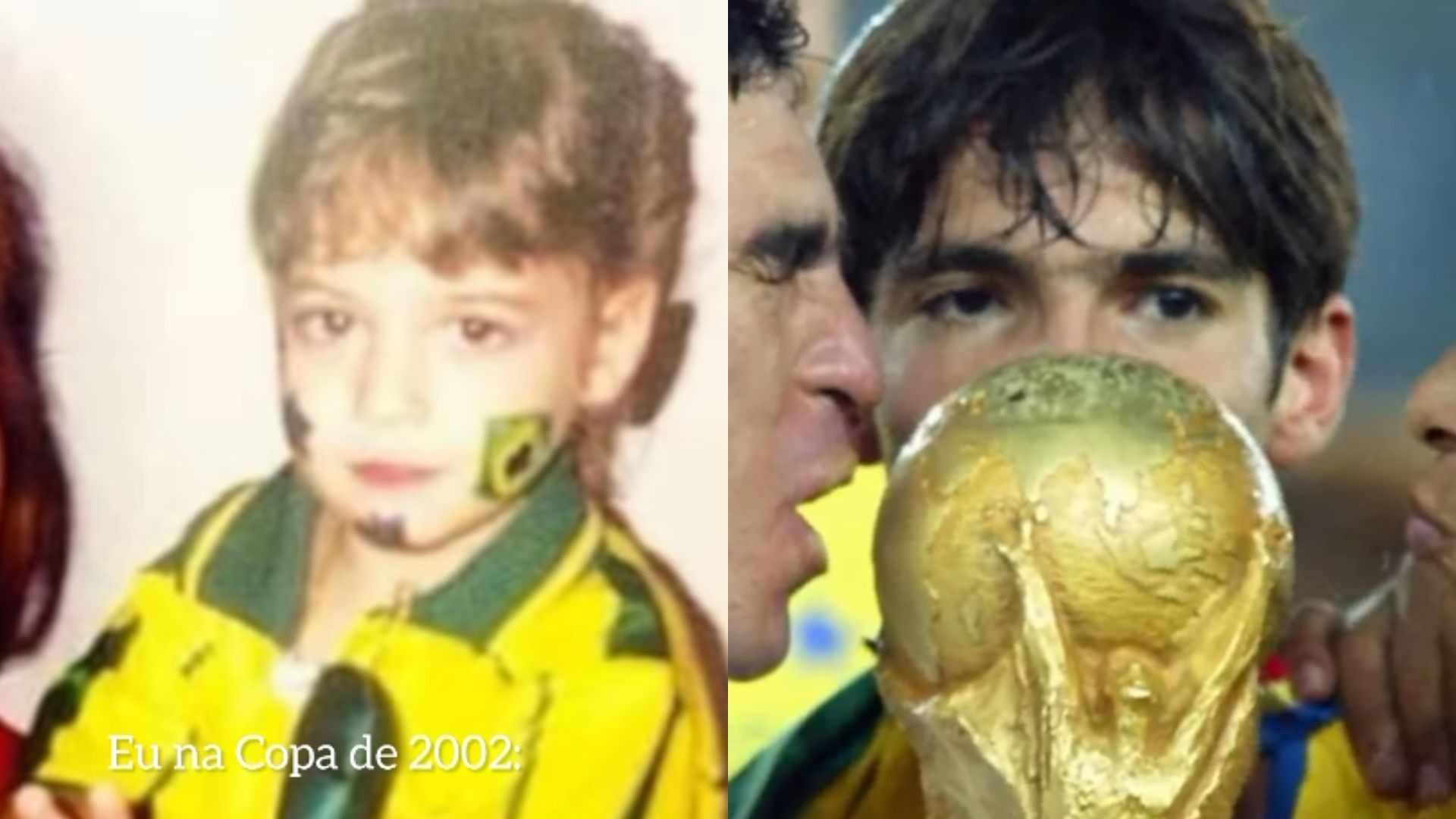 Carol Leite diverte seguidores ao relembrar infância na Copa de 2002 com Kaká