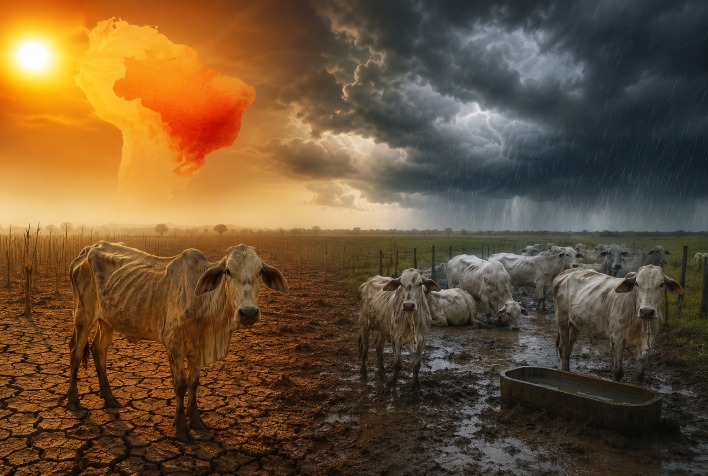 El Niño 2026 eleva riscos para pecuária brasileira e pressiona custos de produção