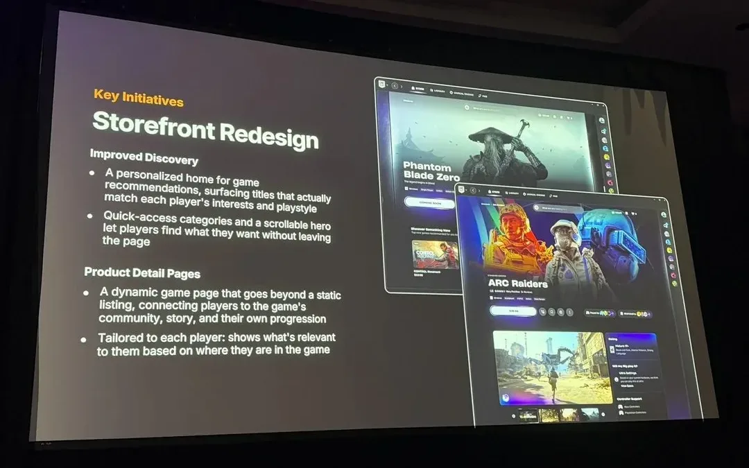 Epic Games Store revela redesign completo e novas funcionalidades para usuários