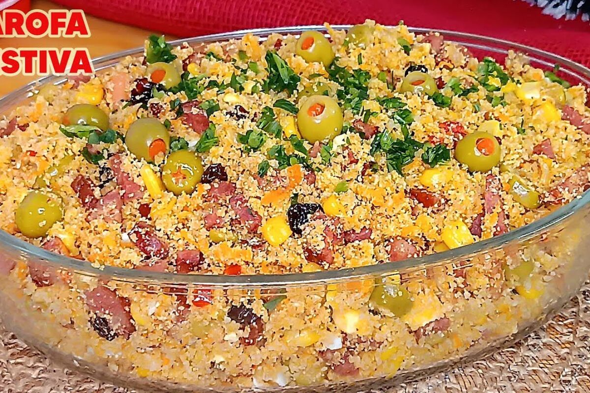 Farofa de festa: receita prática e deliciosa para suas comemorações!