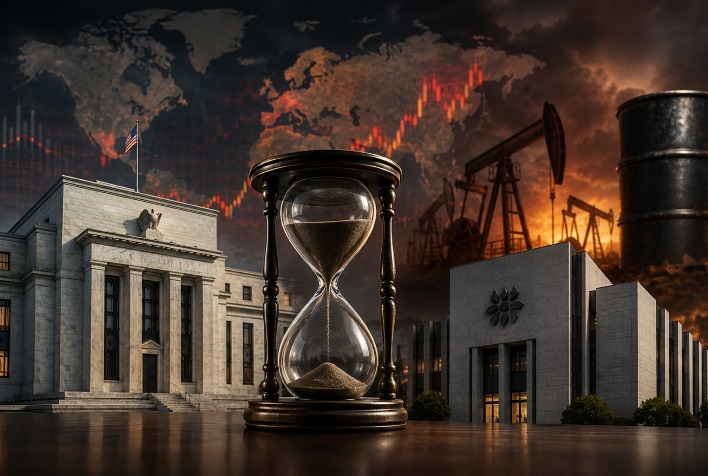 Fed e Copom enfrentam desafios inflacionários com alta do petróleo e tensões globais