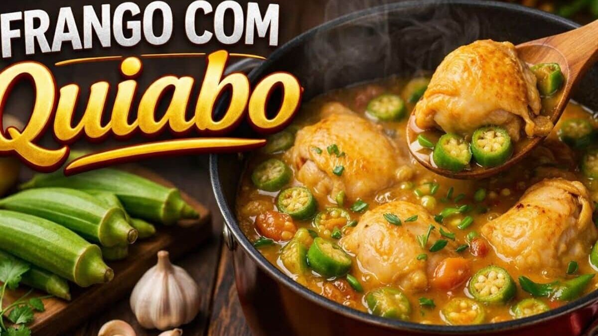 Frango com quiabo: receita tradicional e suculenta para acompanhar com angu quente