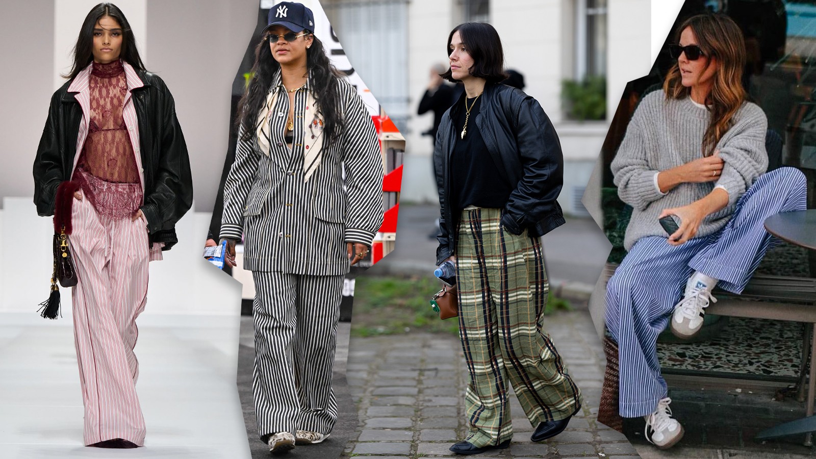 Inspire-se: 5 combinações de calças pantalonas estilo pijama para o inverno