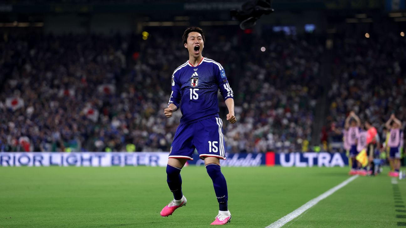 Japão goleia Tunísia por 4 a 0 em milésimo jogo da Copa do Mundo