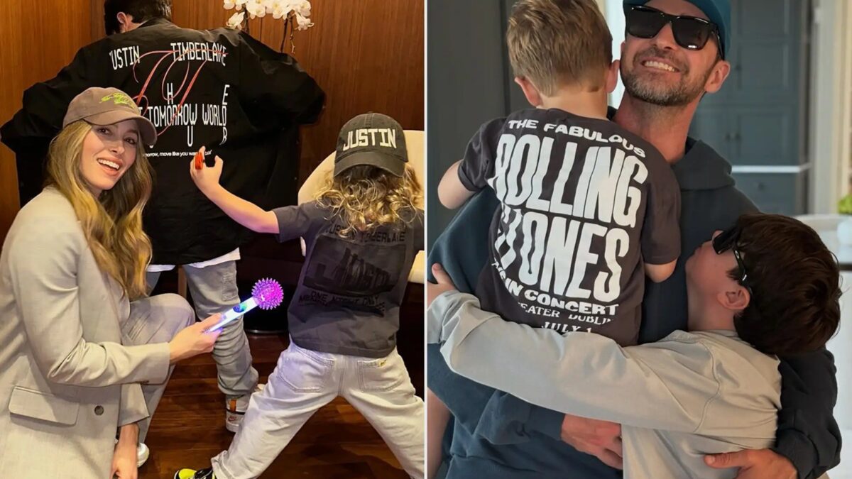 Jessica Biel homenageia Justin Timberlake no Dia dos Pais com fotos raras da família