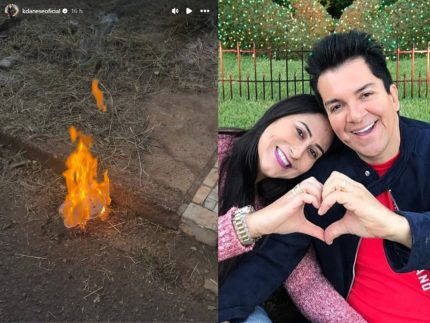 Kelly Danese queima boneco Labubu após incêndio e declara: “Nenhum mal terá poder sobre minha casa”