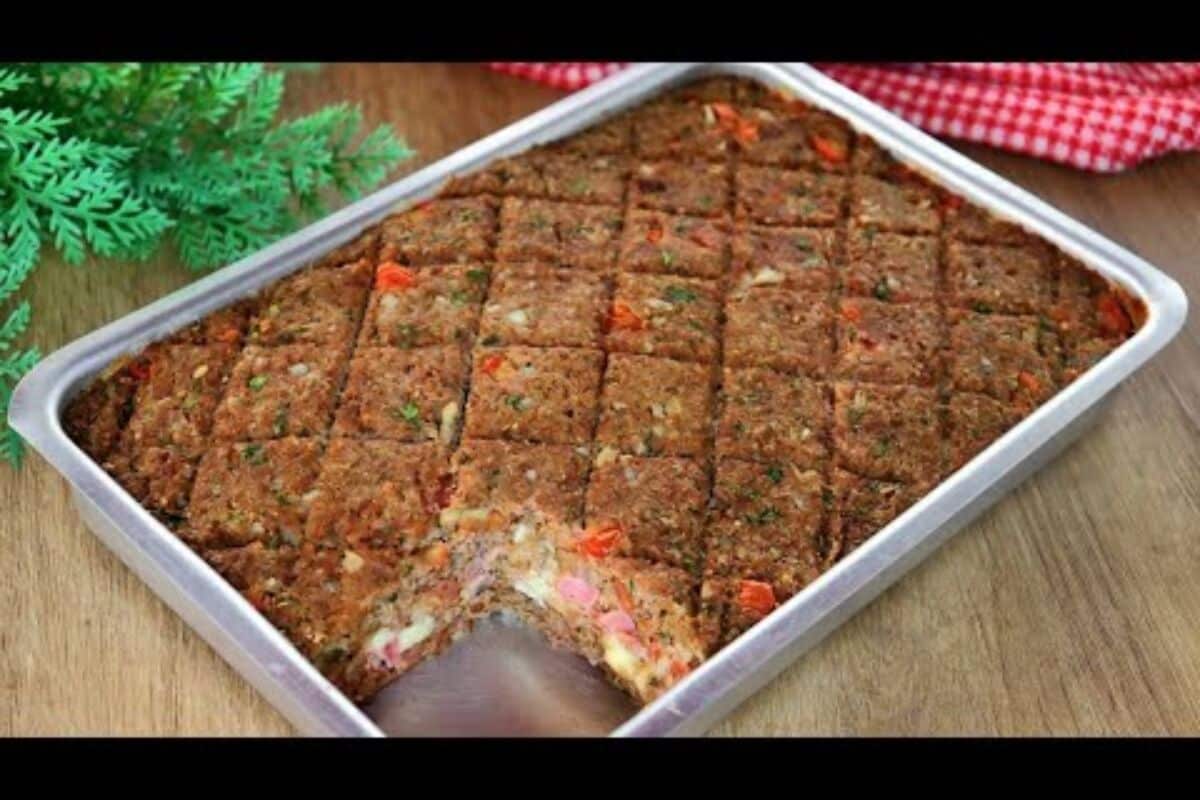 Kibe de forno: receita deliciosa e bem temperada com hortelã para surpreender!