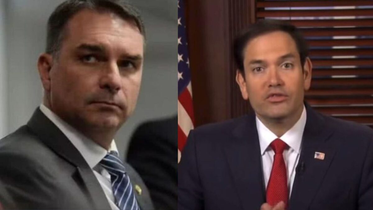 Marco Rubio responde a Flávio Bolsonaro sobre tarifas comerciais dos EUA ao Brasil
