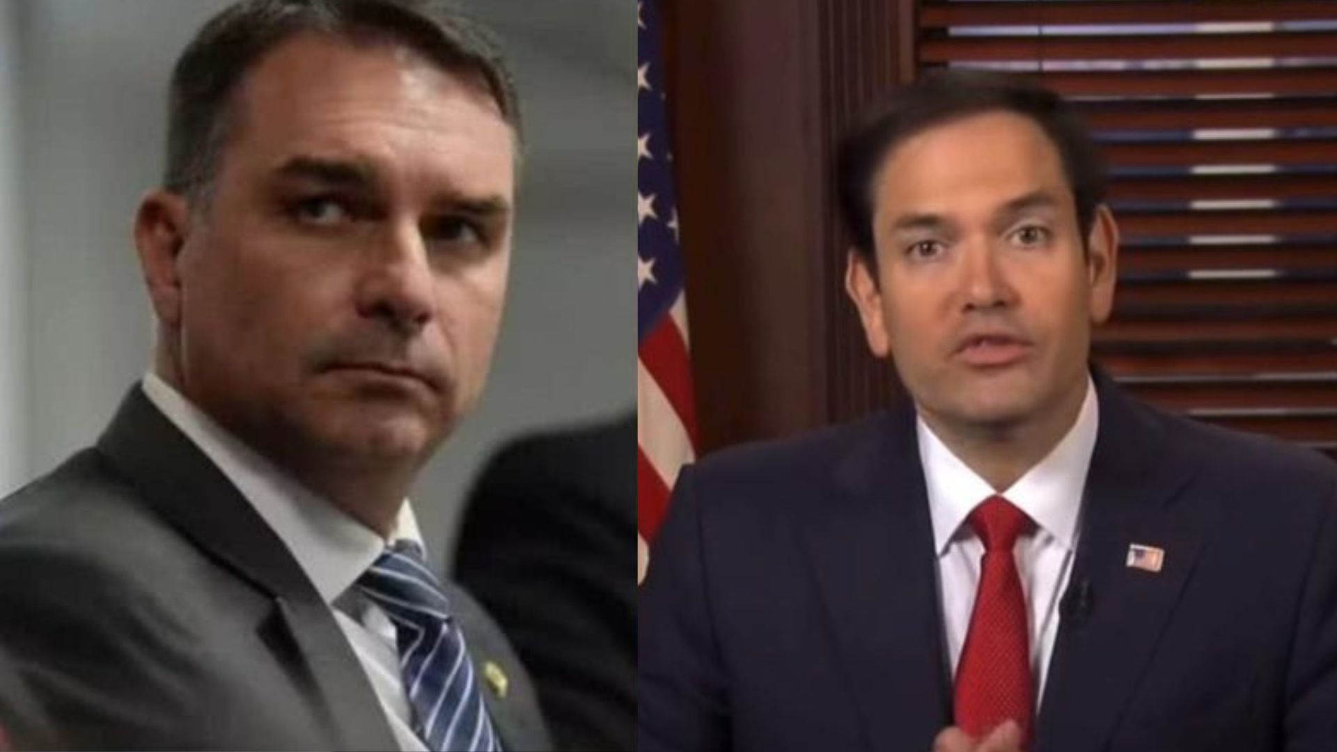 Marco Rubio responde a Flávio Bolsonaro sobre tarifas comerciais dos EUA ao Brasil