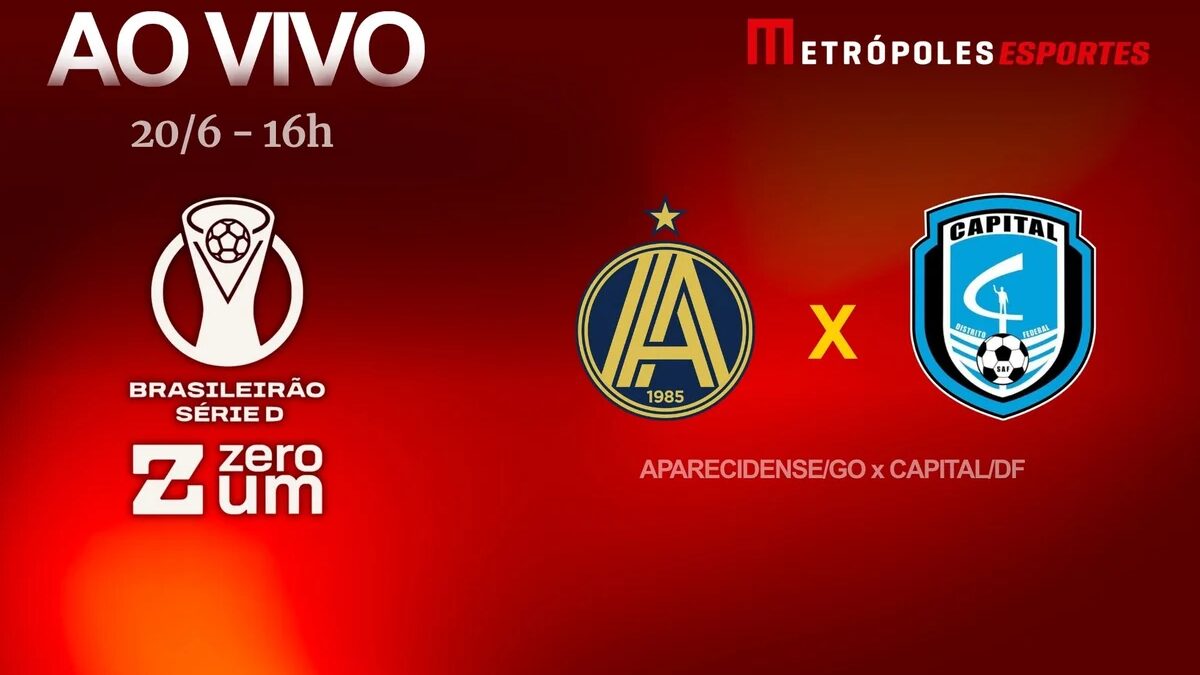 Metrópoles transmite Aparecidense-GO x Capital-DF neste sábado pela Série D