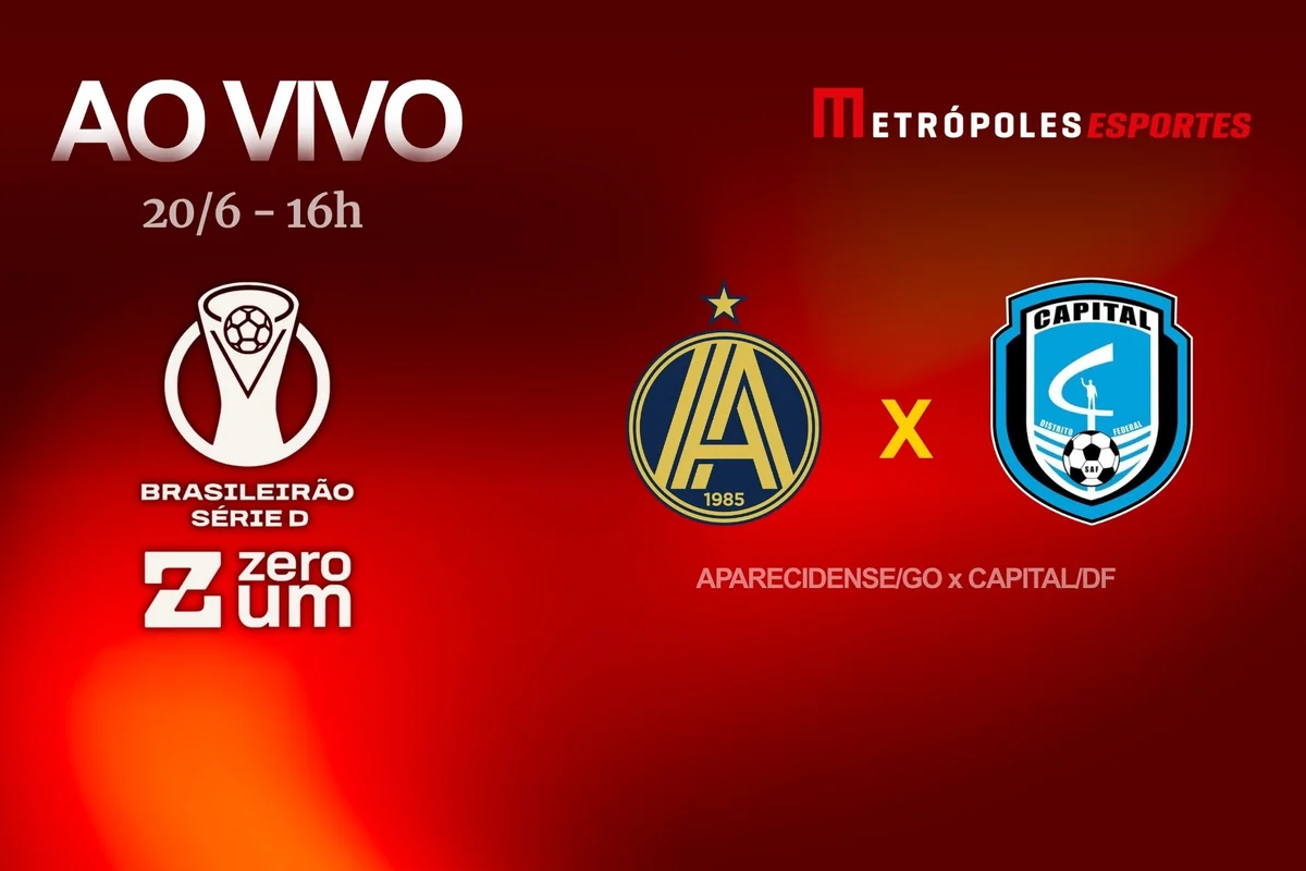 Metrópoles transmite Aparecidense-GO x Capital-DF neste sábado pela Série D
