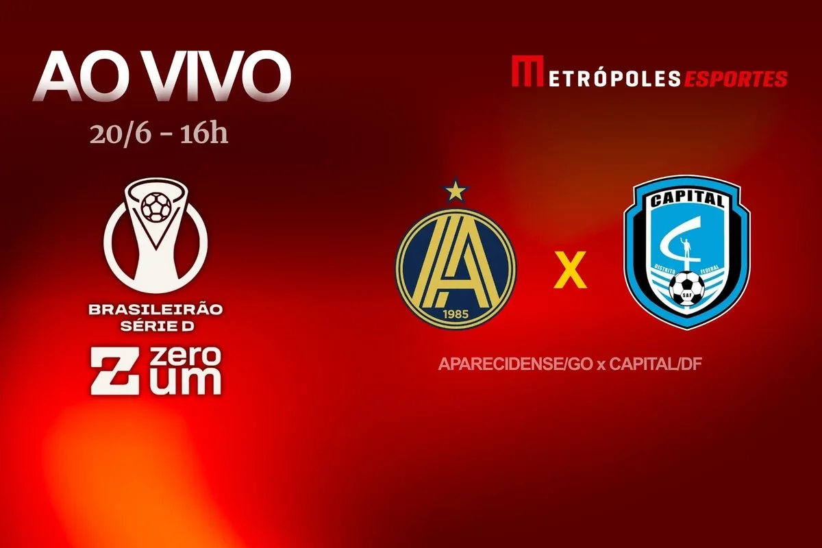 Metrópoles transmite Aparecidense-GO x Capital-DF neste sábado pela Série D