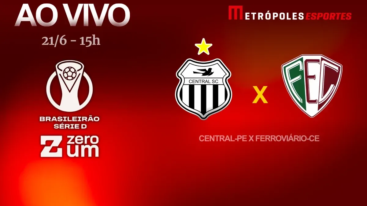 Metrópoles transmite Central-PE x Ferroviário-CE neste domingo pela Série D