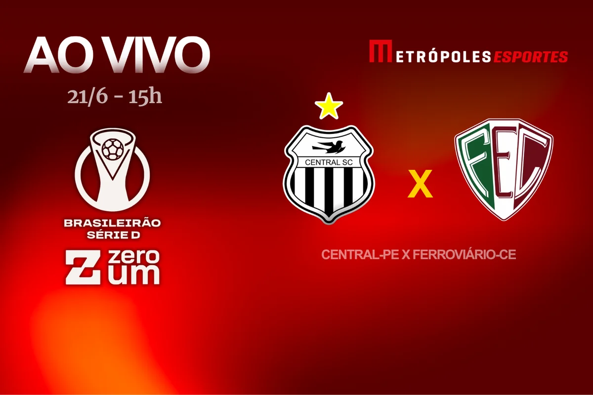 Metrópoles transmite Central-PE x Ferroviário-CE neste domingo pela Série D