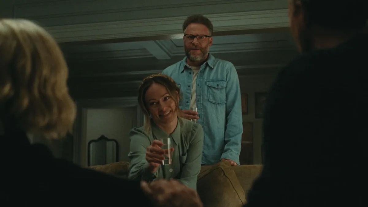 Olivia Wilde transforma jantar em terapia de casal em "O Convite" (2026)