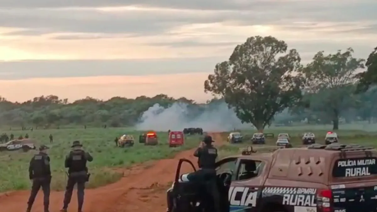 Polícia Militar confronta indígenas em Amambai durante tentativa de despejo