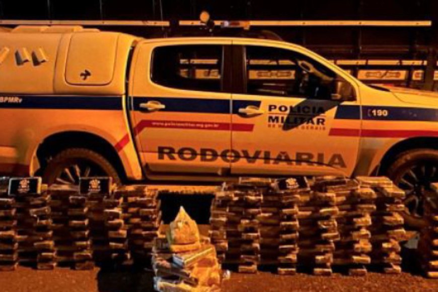 Polícia apreende R$ 16 milhões em drogas em carreta na MG-050, em Juatuba