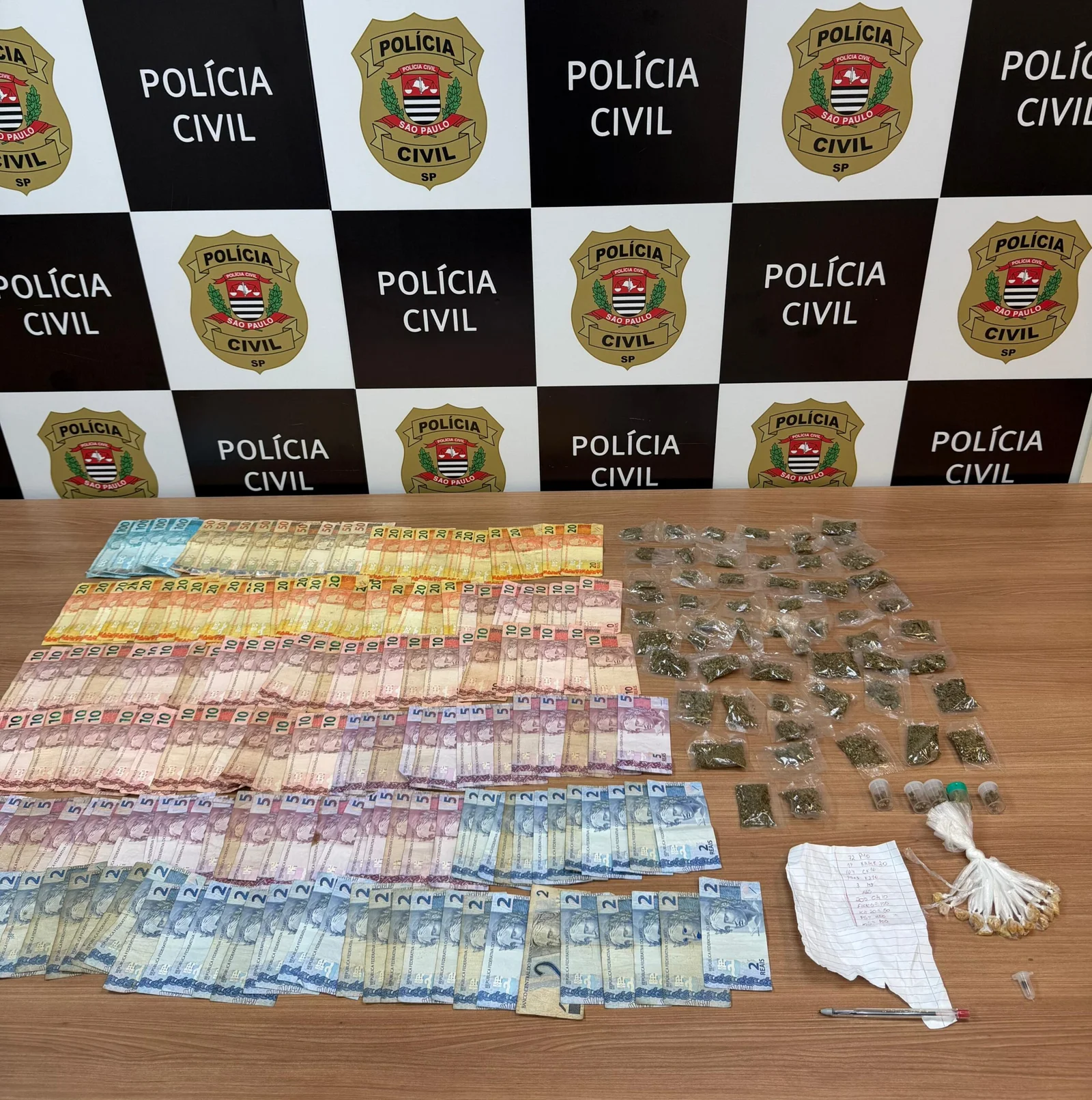 ROMU prende traficante com drogas e dinheiro na Comunidade Portelinha em Piracicaba