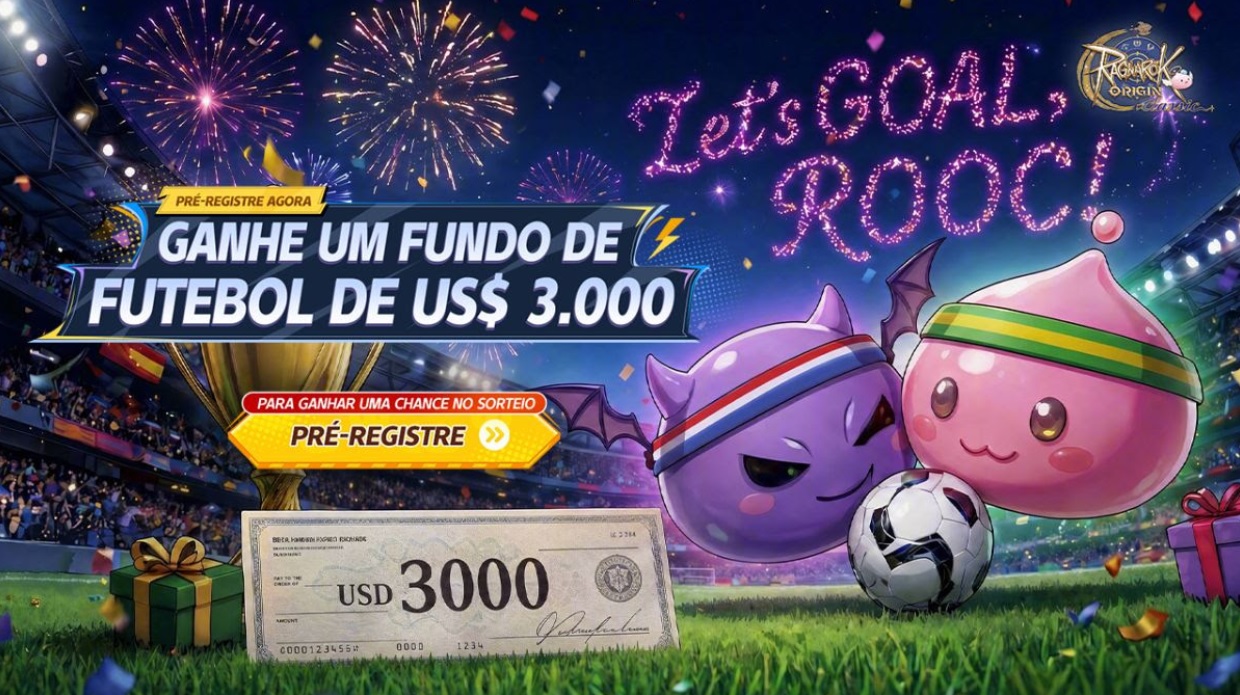 Ragnarok Origin Classic lança campanha de recompensas em clima de Copa 2026