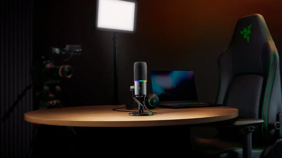 Razer Seiren V3 Pro: novo microfone dinâmico promete qualidade profissional