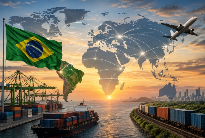 Reorganização das cadeias globais destaca Brasil como protagonista no comércio exterior
