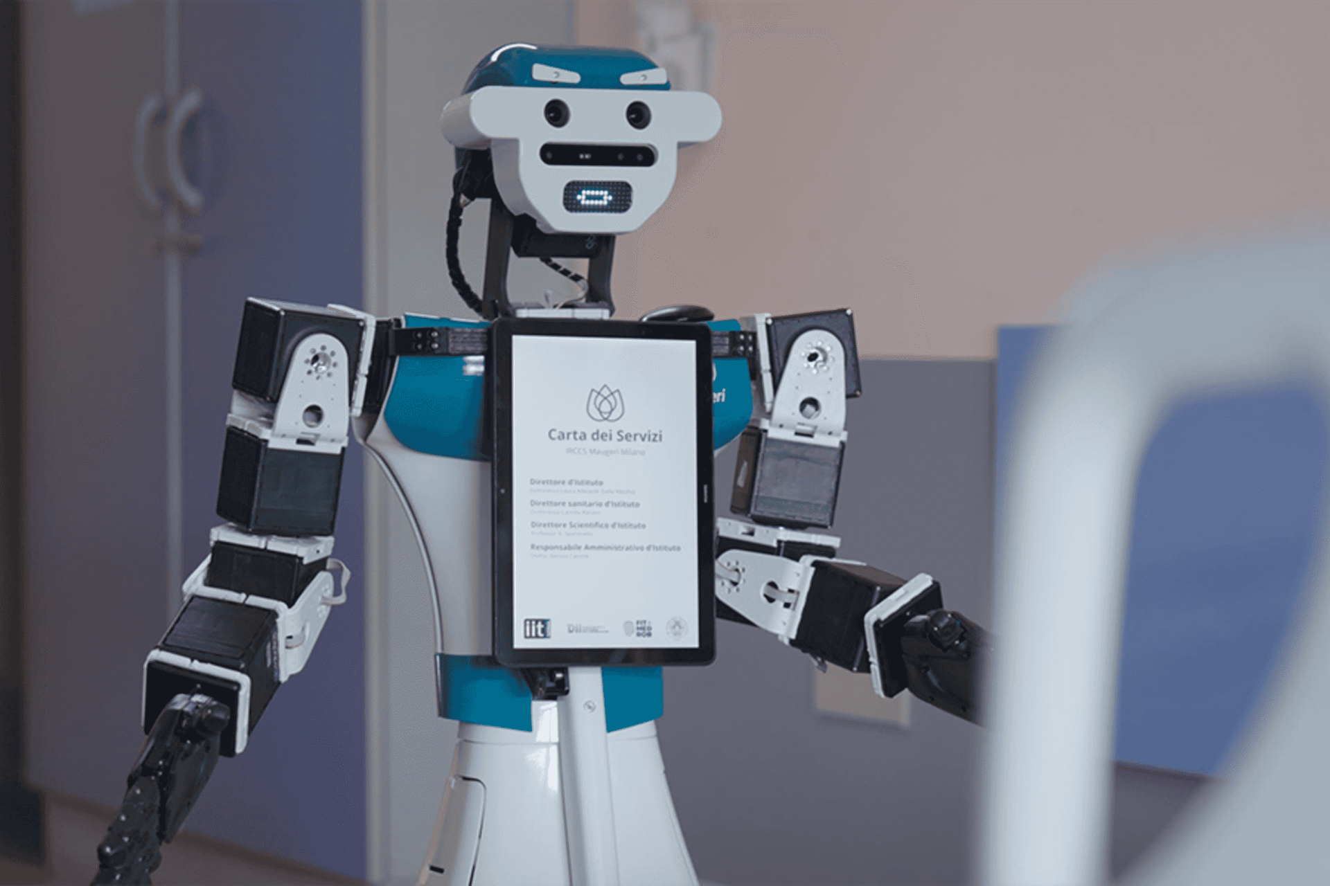 Robô humanoide Alter-Ego é testado em hospital na Itália para auxiliar pacientes