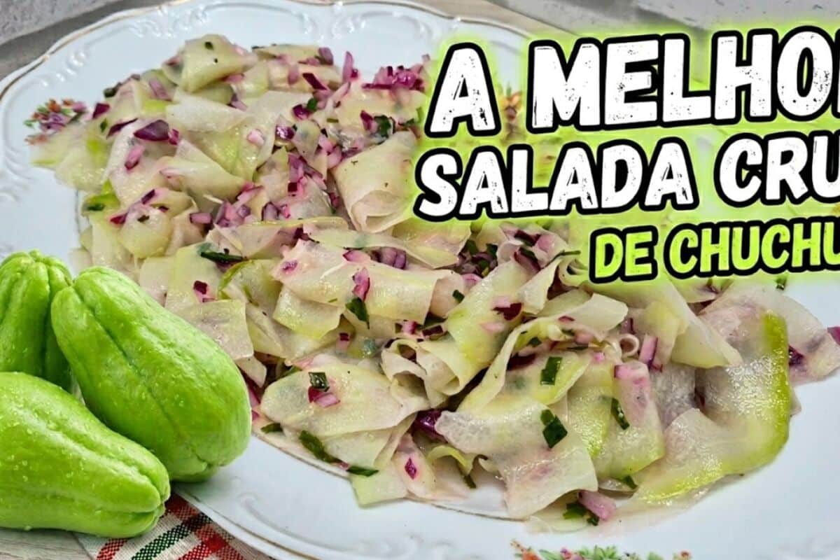 Salada de chuchu cru: refrescante, fácil e perfeita para o verão