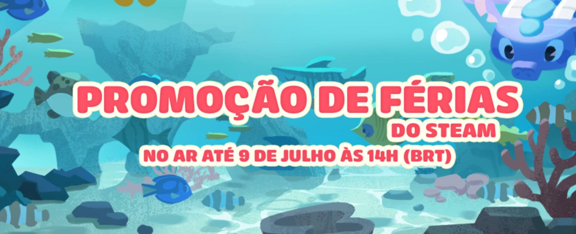 Steam lança promoção de férias com 20 jogos por menos de R$ 60 até 9 de julho