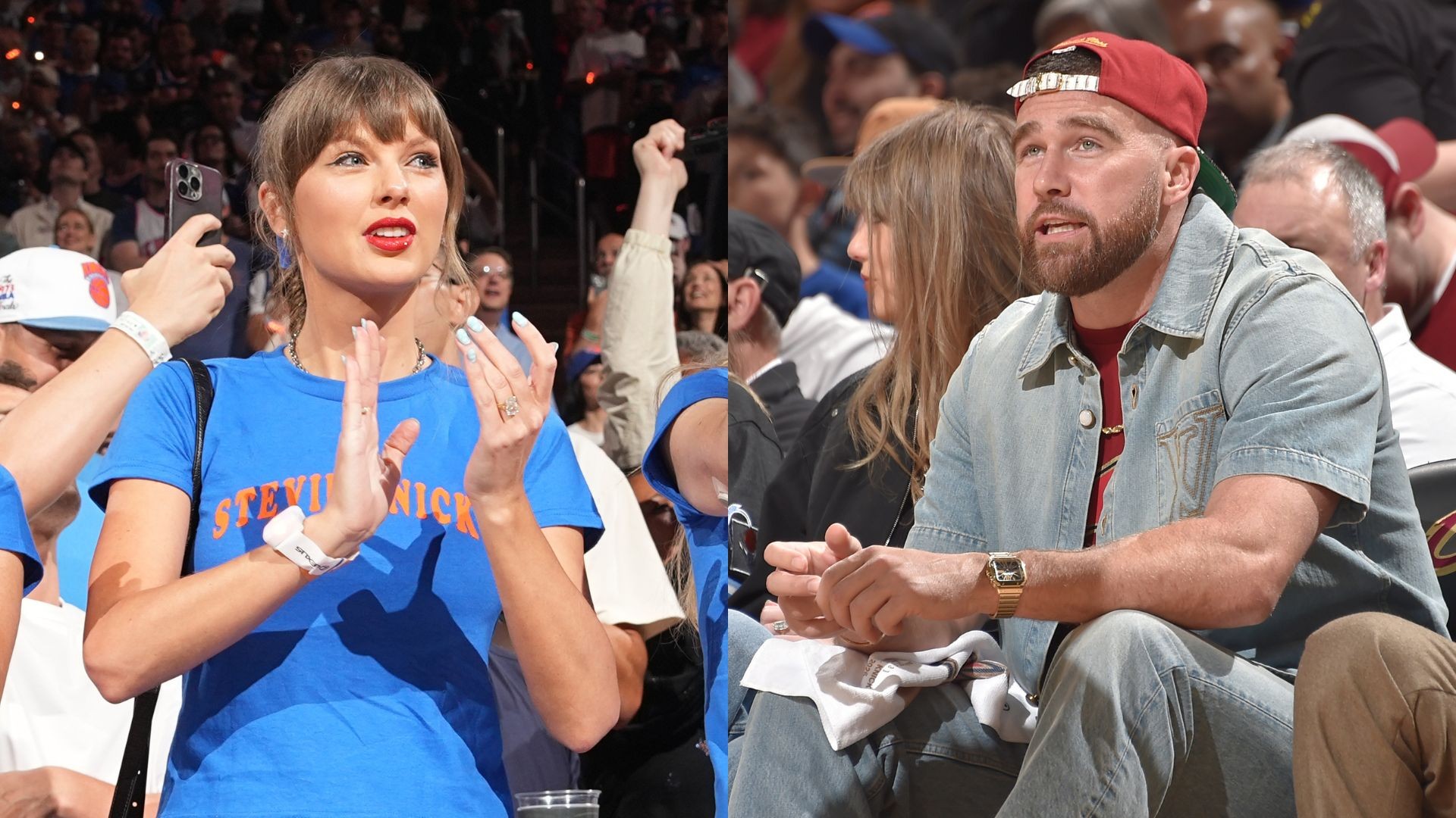 Travis Kelce acompanha Taylor Swift nas redes enquanto treina durante a NBA