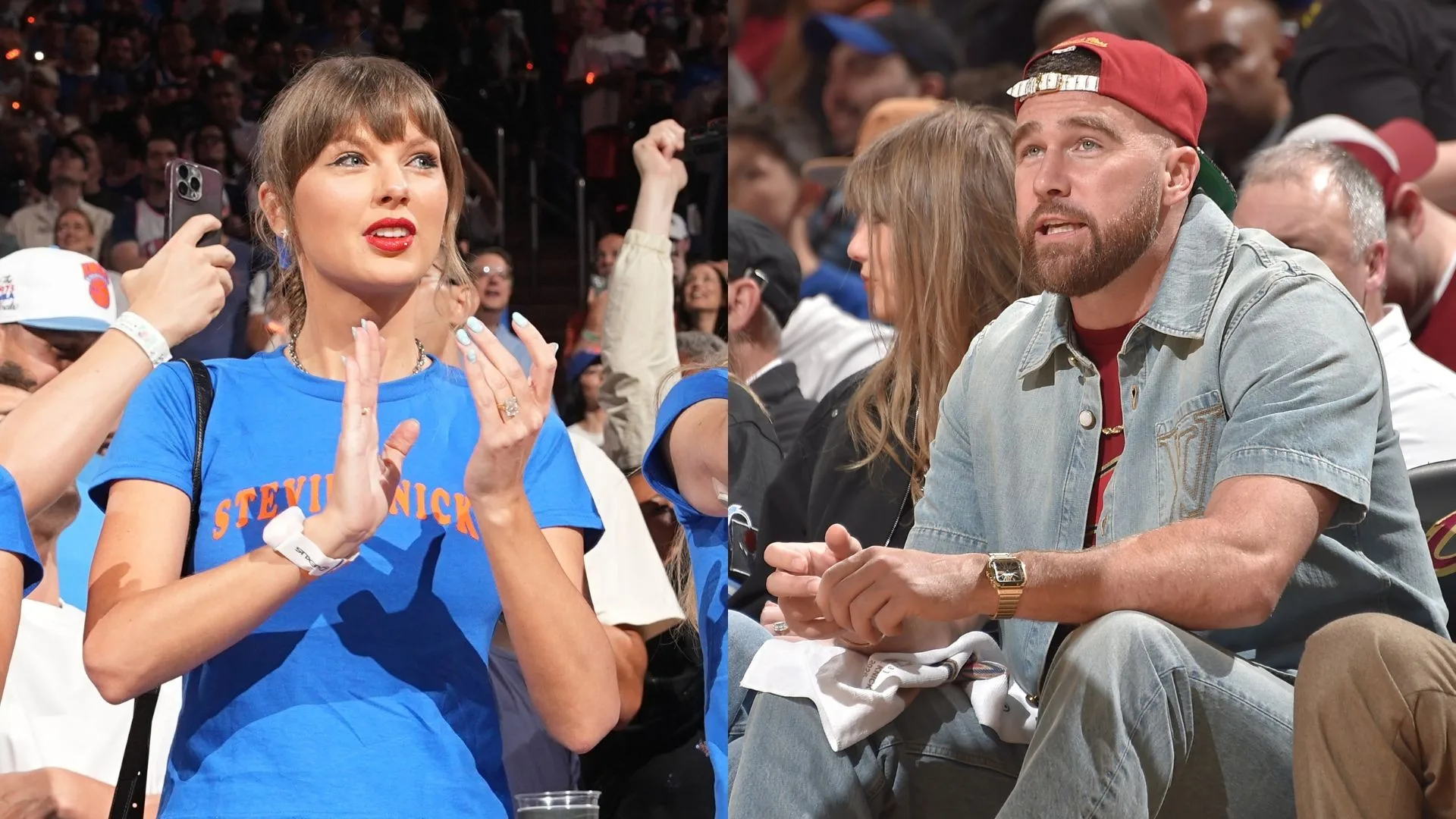 Travis Kelce acompanha Taylor Swift nas redes enquanto treina durante a NBA