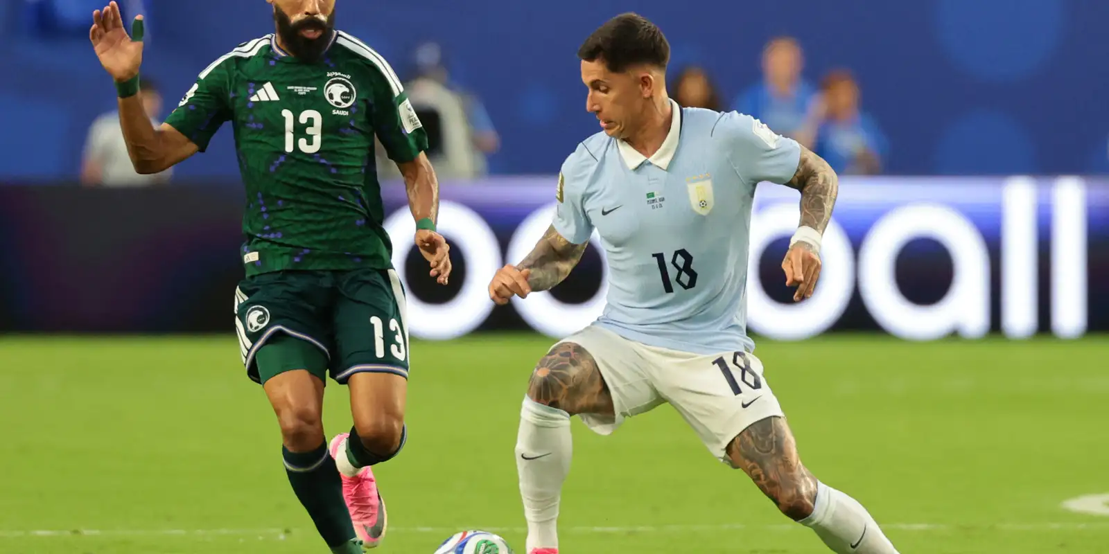 Uruguai empata em 1 a 1 com Arábia Saudita na estreia do Grupo H da Copa